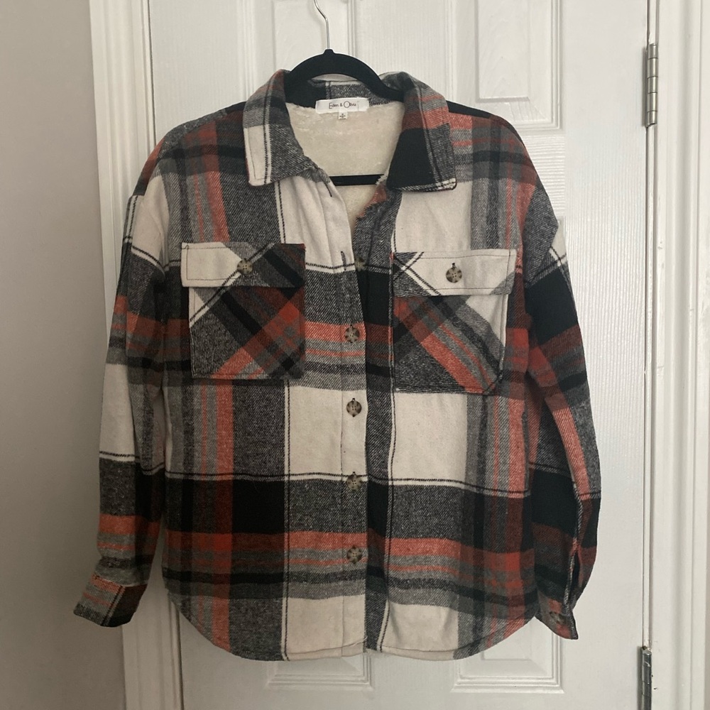 Eden & Olivia Cozy Plaid Jacket